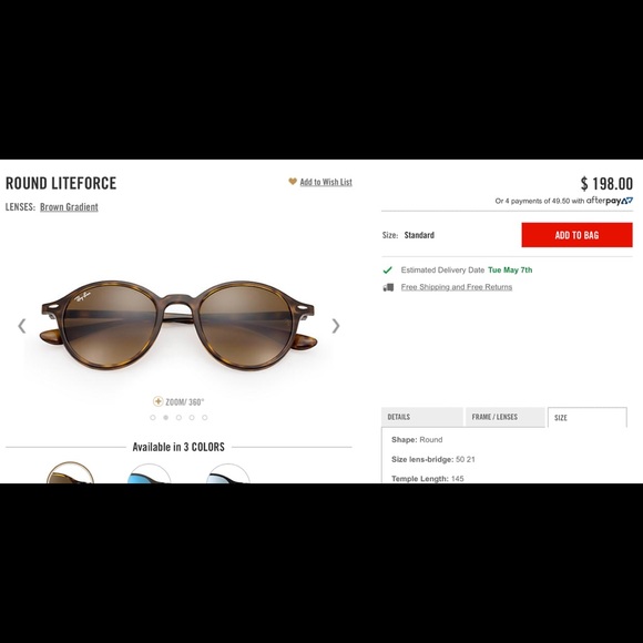 Ray-Ban Round LiteForce - Barely Used main image 7